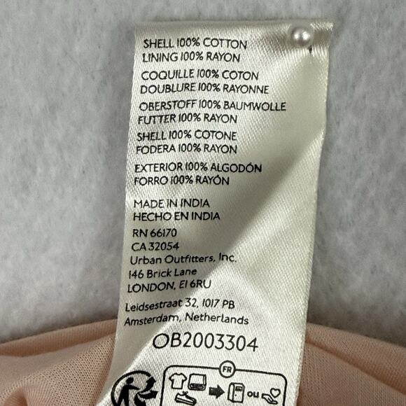 Morning Glory Smocked Floral Maxi Dress Pink M NWT - Picture 12 of 14